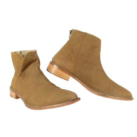 Free People Shoes - FREE PEOPLE Suede Split Western Booties Women's EU 41/ US 10